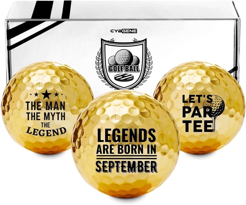 CybGene Birthday Gifts Golf Balls Set for Him, Golf Gifts for Men, Cool Accessories for Golfers, Birthday Golf Balls for Golf Lovers, Dad, Grandpa, Boyfriend, Husband, Brother, Uncle, Boss - Image 1